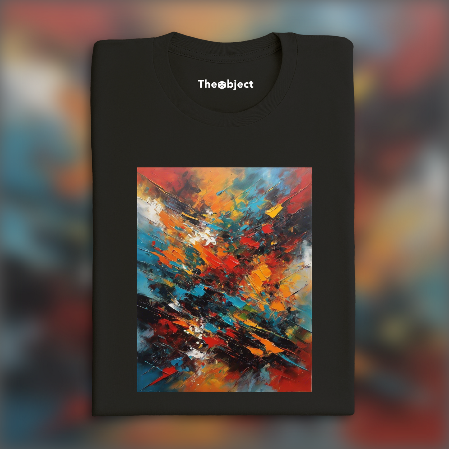 T-Shirt - Scottish Abstract Expressionist Painting, Pops - 25396313