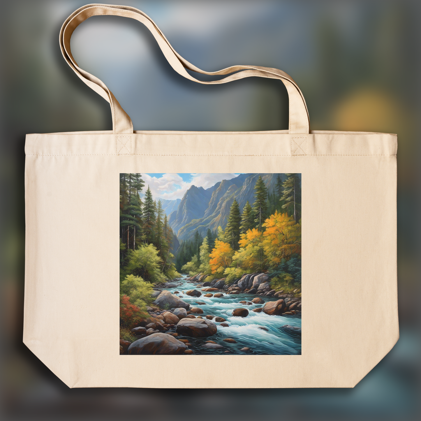 Tote bag - Harlem Renaissance, River - 2171388452