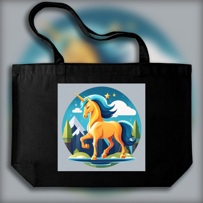 Tote bag - Flat icon, Unicorn - 2807937754