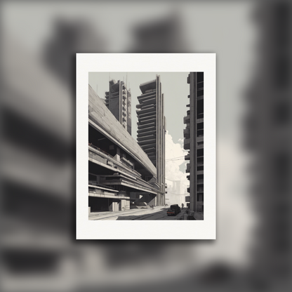 Poster - Lo-fi, Brutalist architecture, city - 2699448569