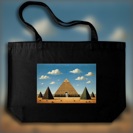 Tote bag - Surréalisme belge, Pyramide - 3920748446