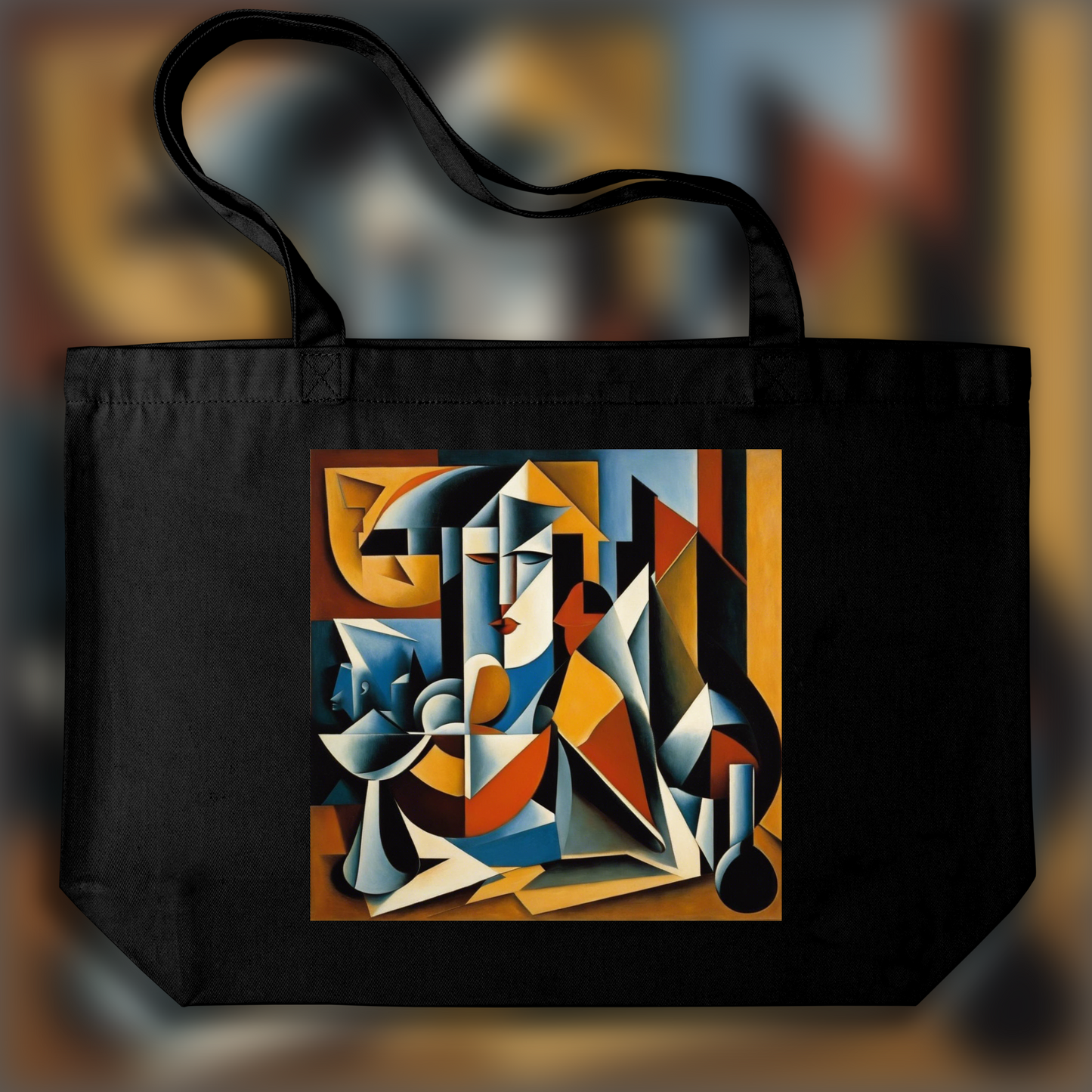 Tote bag - Cubisme à la précisoin géométrique, signes du zodiaque - 137217300