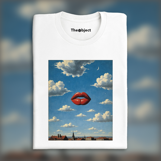 T-Shirt - Belgian surrealism, Lips in the sky - 4239954145