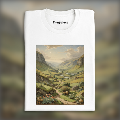 T-Shirt - Contes charmants, délicates aquarelles britanniques, Paysage exoplanète - 2864669920