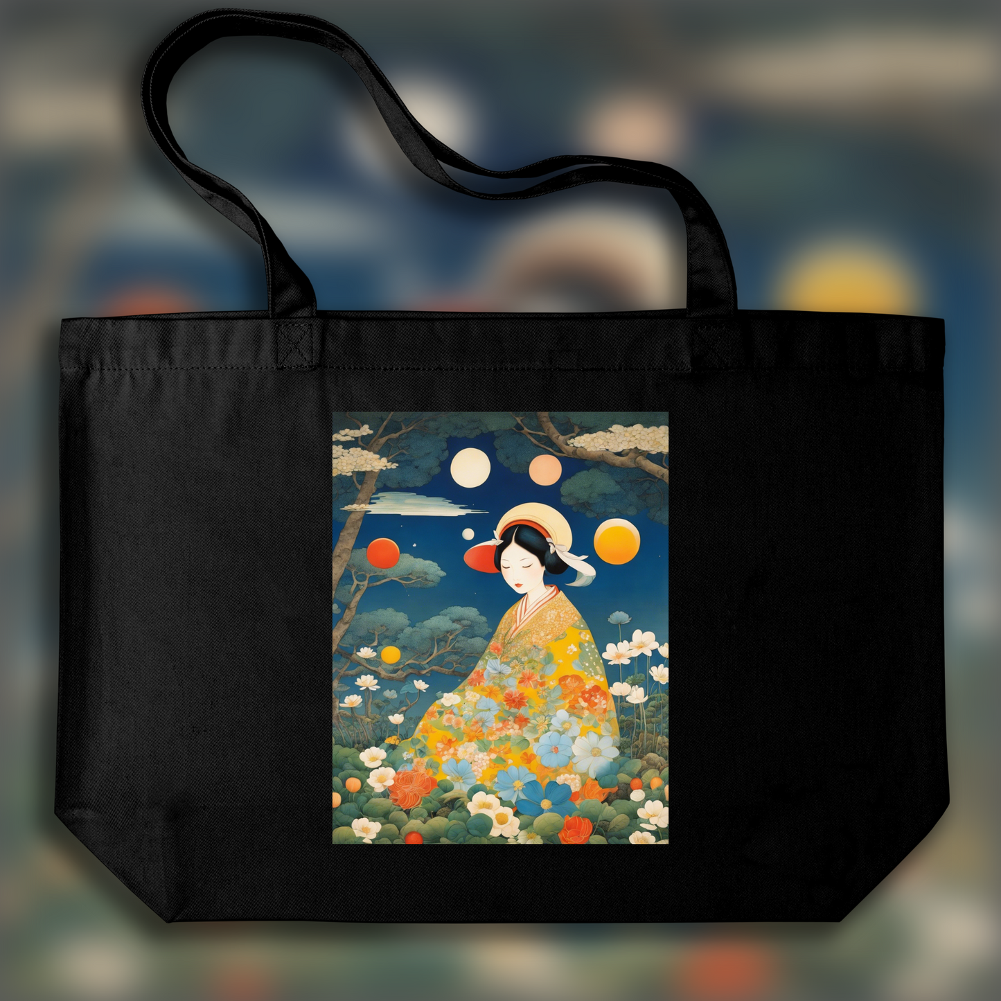 Tote bag - Japanese Superflat, Egg  - 217054076