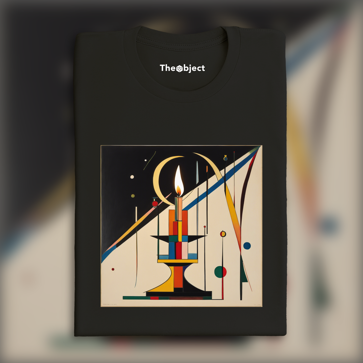 T-Shirt - Geometric abstract art, Candle - 1144070517