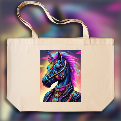 Tote bag - Neon punk, Unicorn - 2064505240