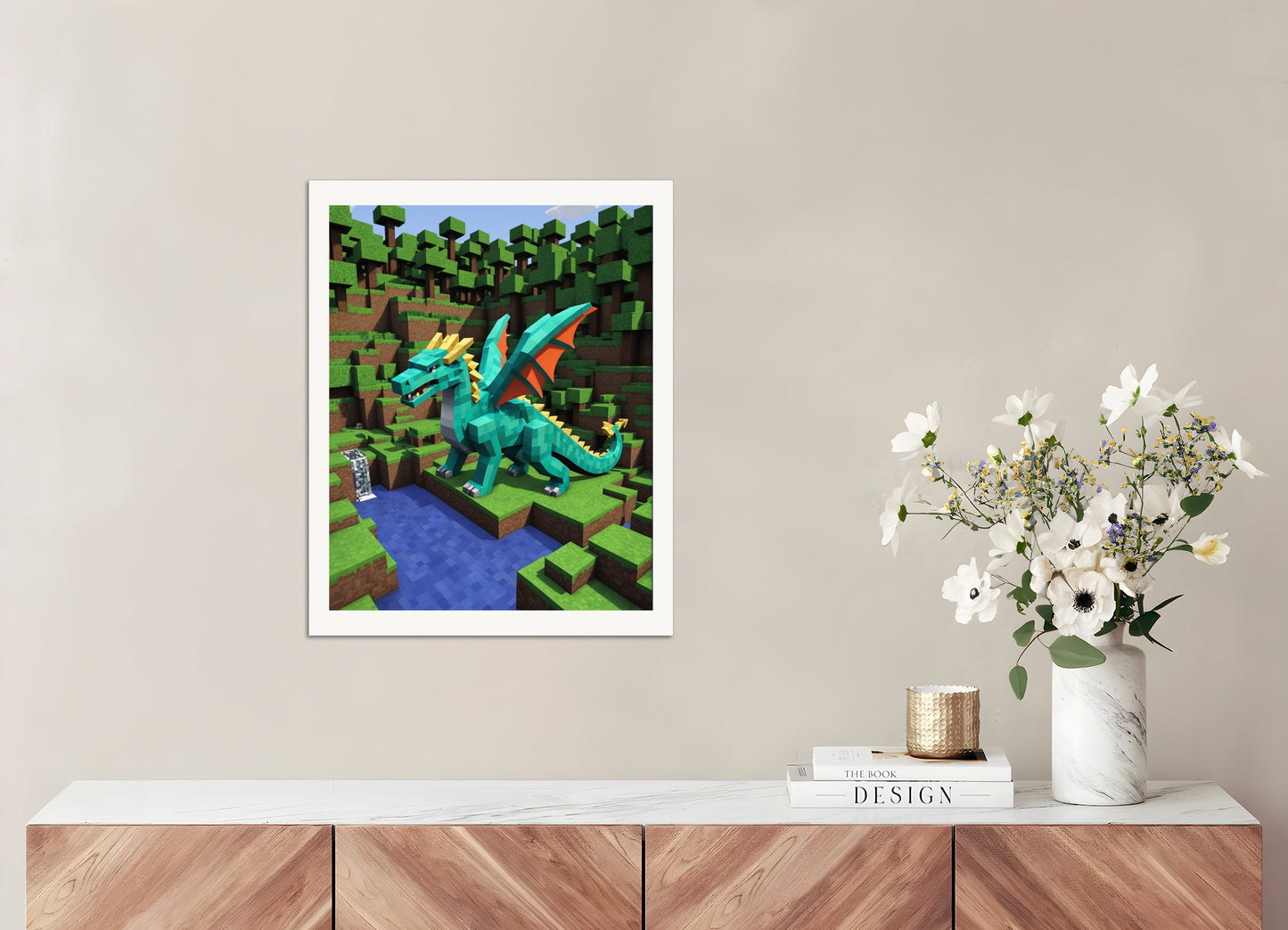 Poster: Minecraft, Dragon