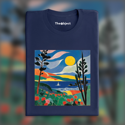 T-Shirt - Expressive and abstract shapes, decorative sensitivity, Moon - 2320230592