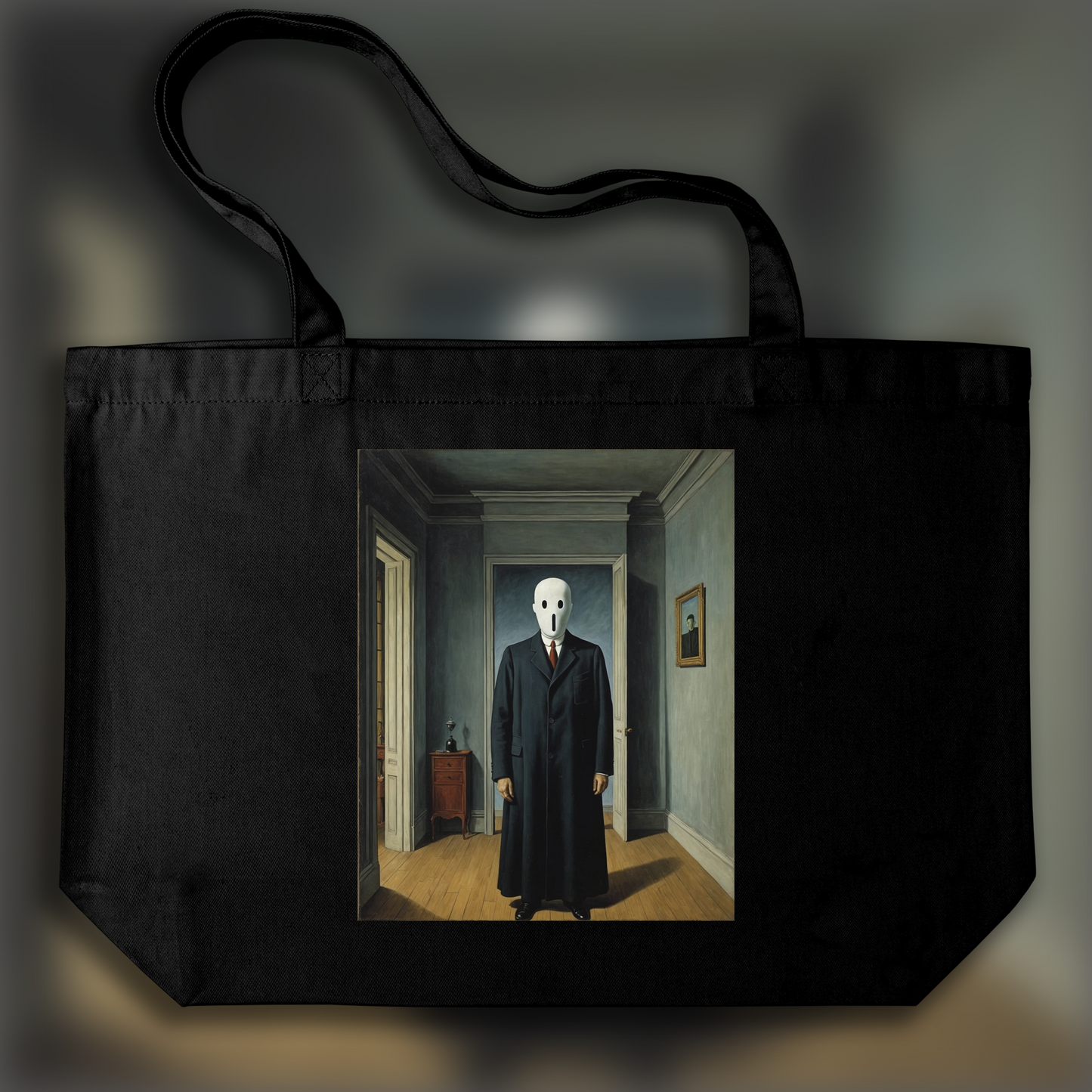 Tote bag - Surréalisme belge, Un fantôme - 2412836291