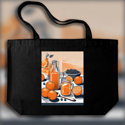 Tote bag - Clean, modern and edgy American illustration, Orange  - 1636519132