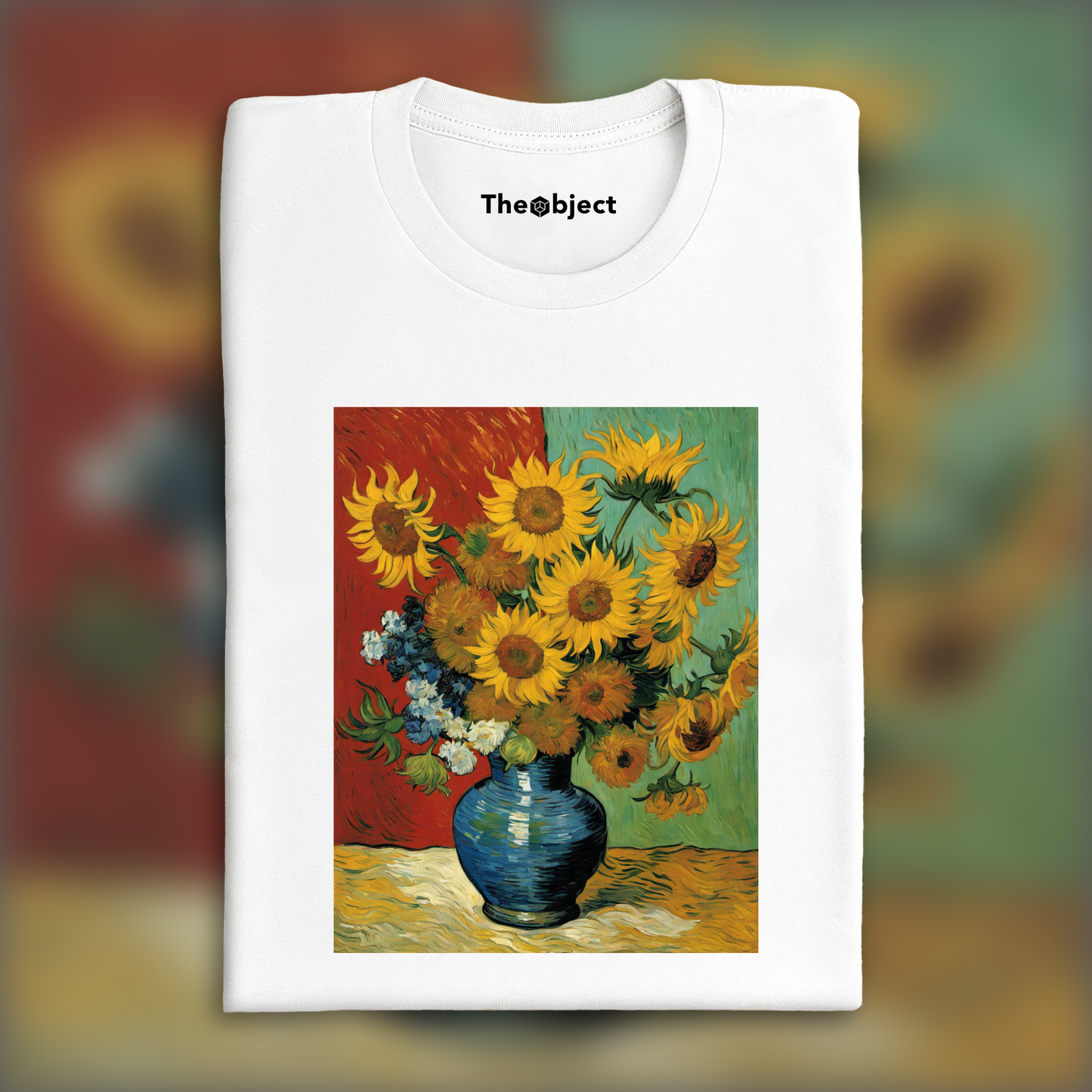 T-Shirt - Painting capturing the passionate turbulence of nature and human emotion, Flower - 907266360