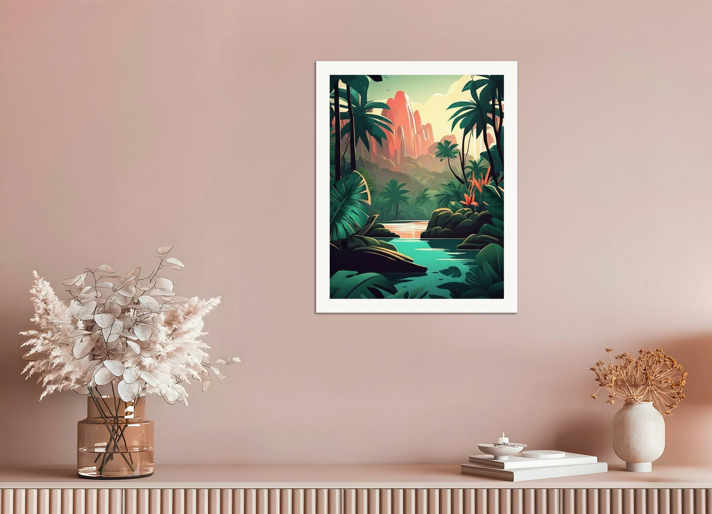 Poster: Tropical jungle, Candle