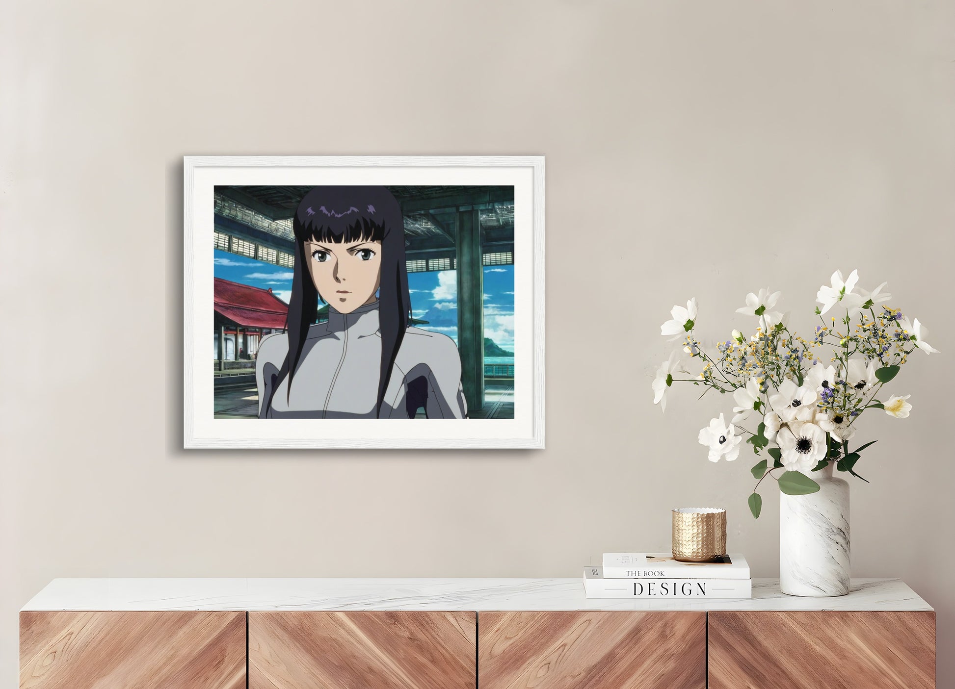 Poster with wood frame: Ghost in the Shell, 