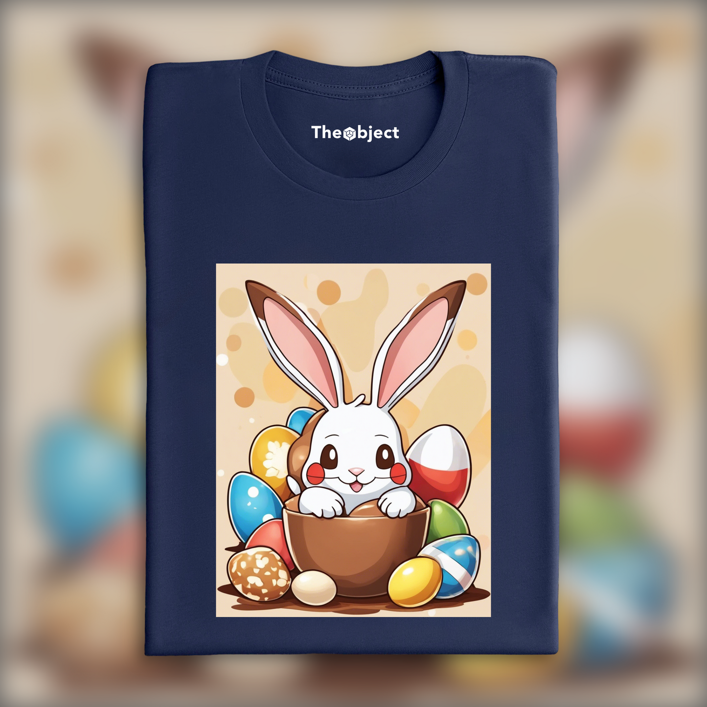 T-Shirt - Pokémon , lapin avec oeuf en chocolat - 3142772989