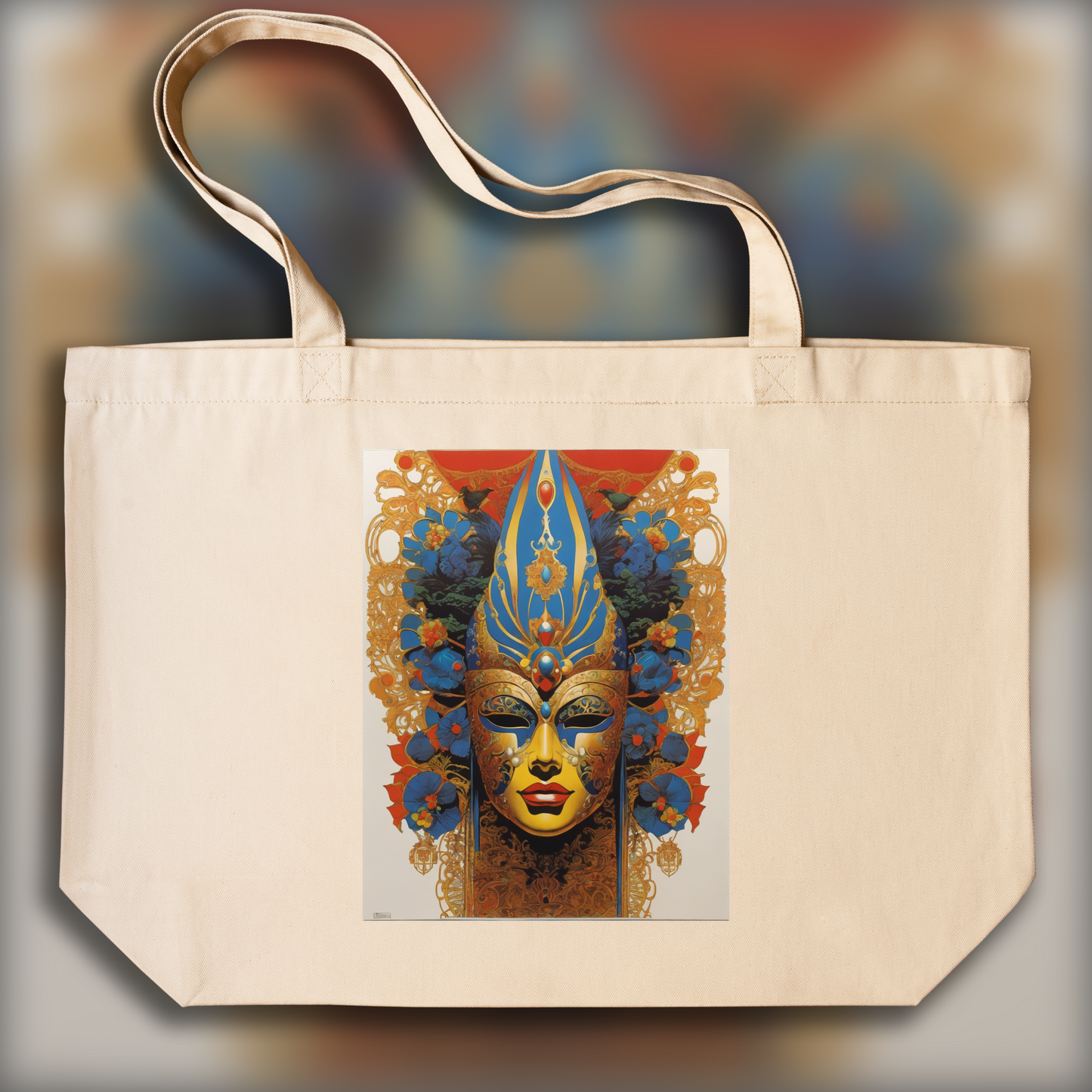 Tote bag - Screaming Metal (comic), Carnival mask - 4129409106