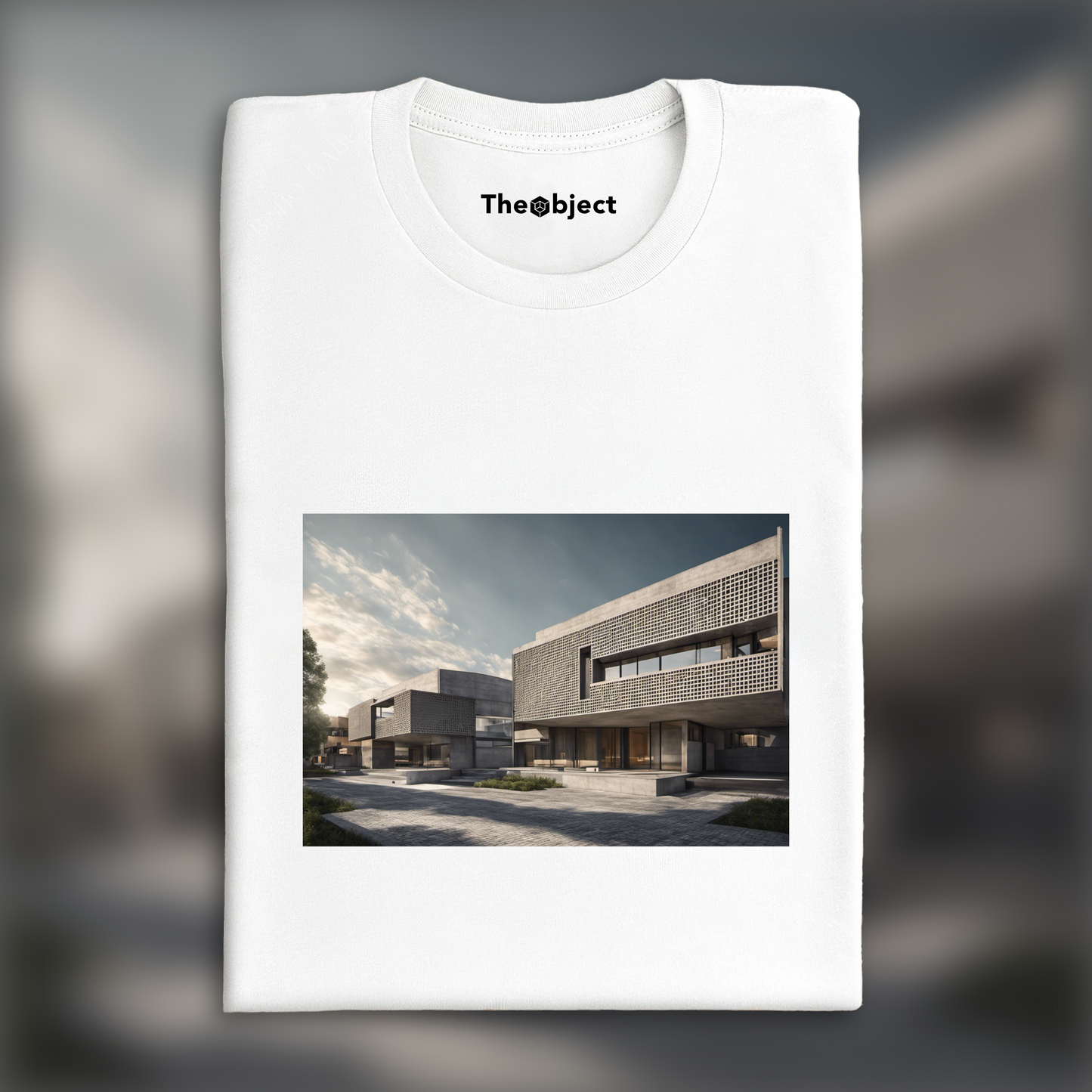 T-Shirt - Art Bauhaus, Brutalist architecture, city - 3113094946