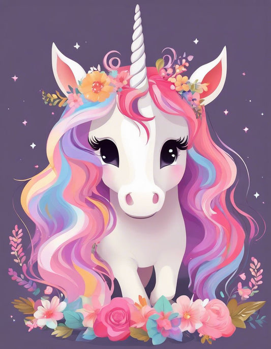 Image - Half-tone dots, A baby cute unicorn - 3513886141