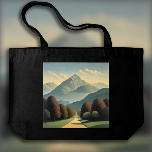 Tote bag - Belgian surrealism, Mountains - 287953181