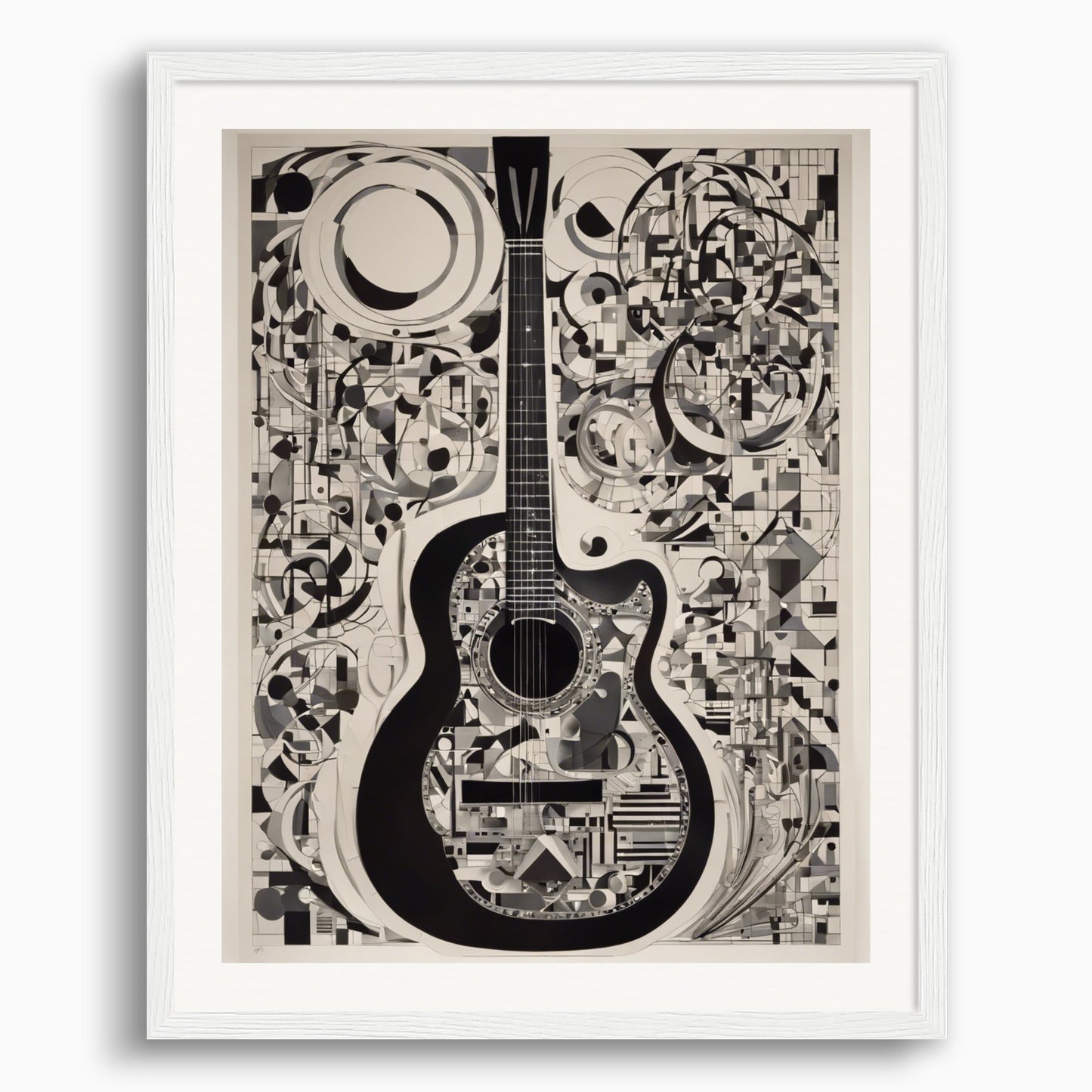 Poster: Willi Baumeister, Guitare