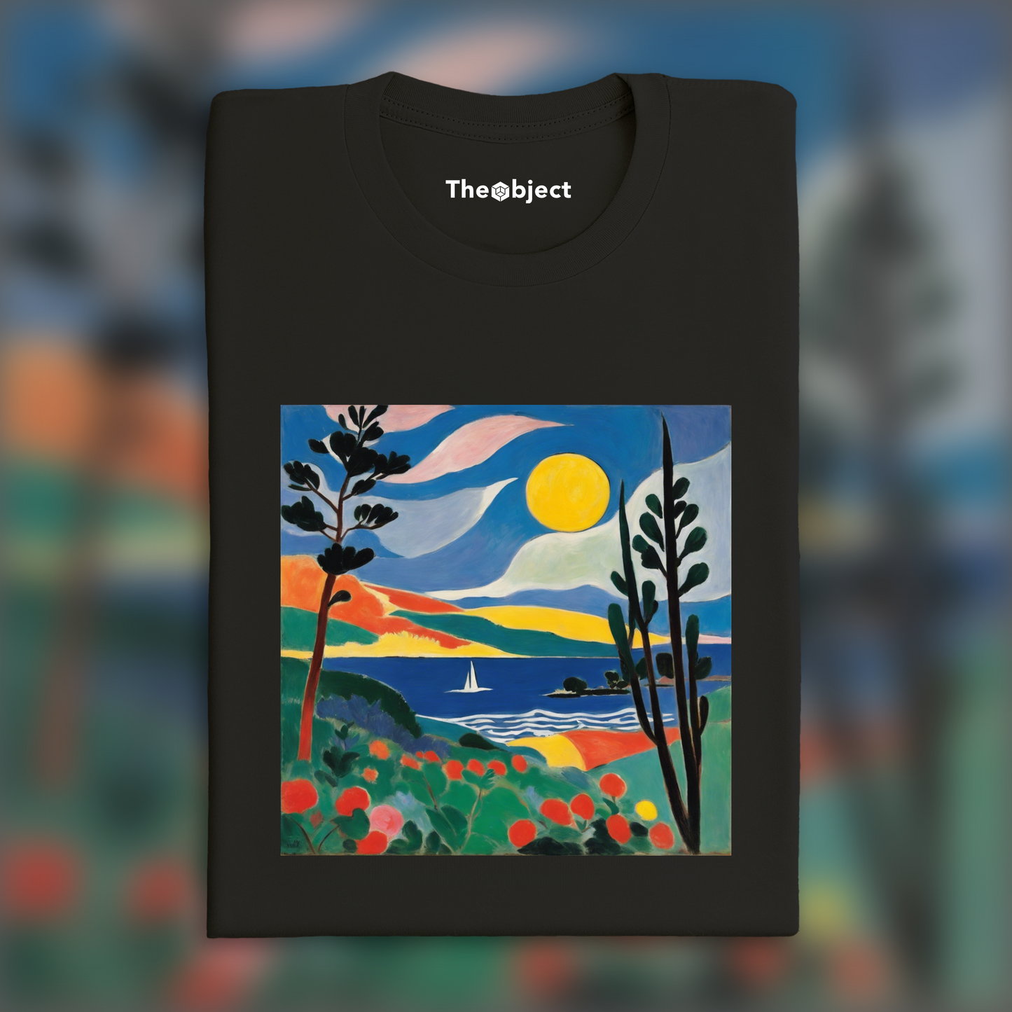 T-Shirt - Expressive and abstract shapes, decorative sensitivity, Moon - 2320230592