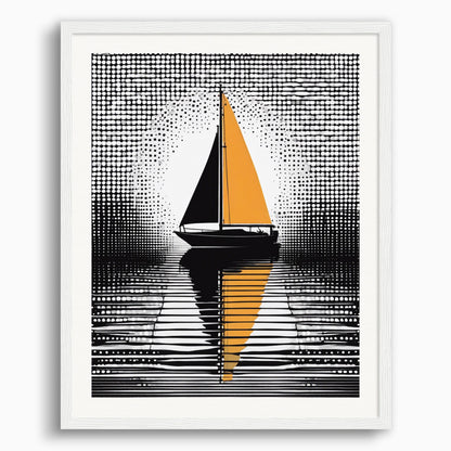 Poster: Halftone dot, Boat