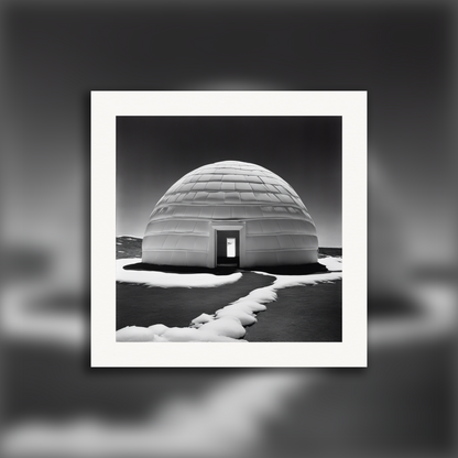 Affiche - Photographie abstraite, nature et motifs géométriques , Igloo - 3704056554