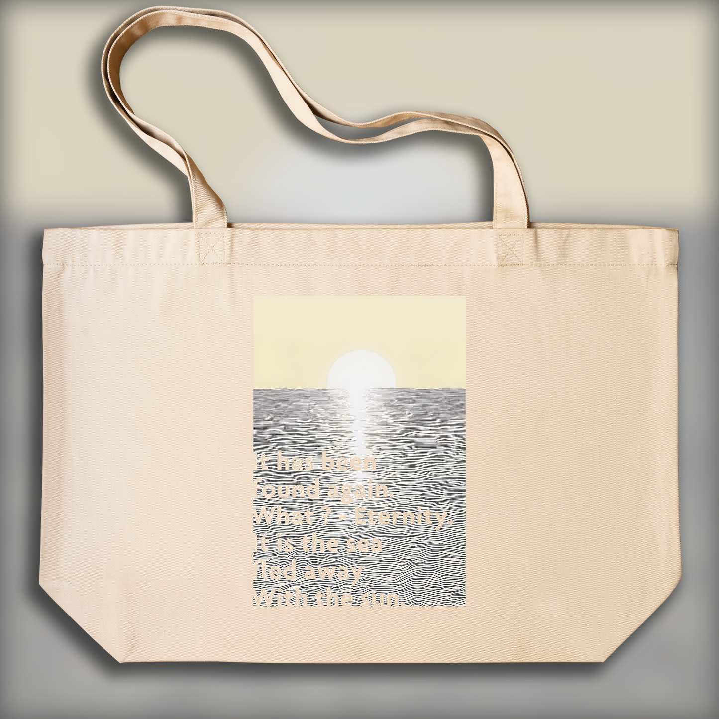 Tote bag - It has been found again. What ? Eternity, Arthur Rimbaud