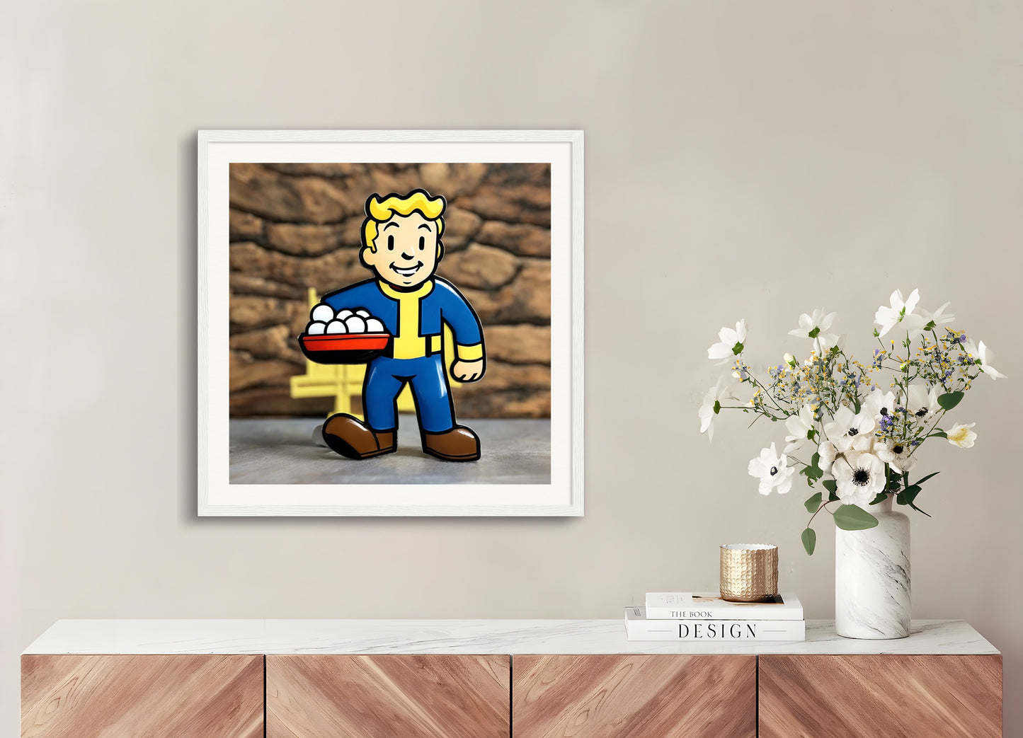 Poster with wood frame: Fallout (video game), 