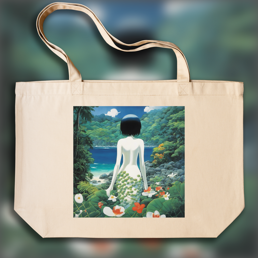 Tote bag - Superflat japonais, Ghost in the shell in the Seychelles - 2727722316