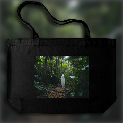 Tote bag - Realistic photography, Ghost in The Seychelles in jungle - 2864226481