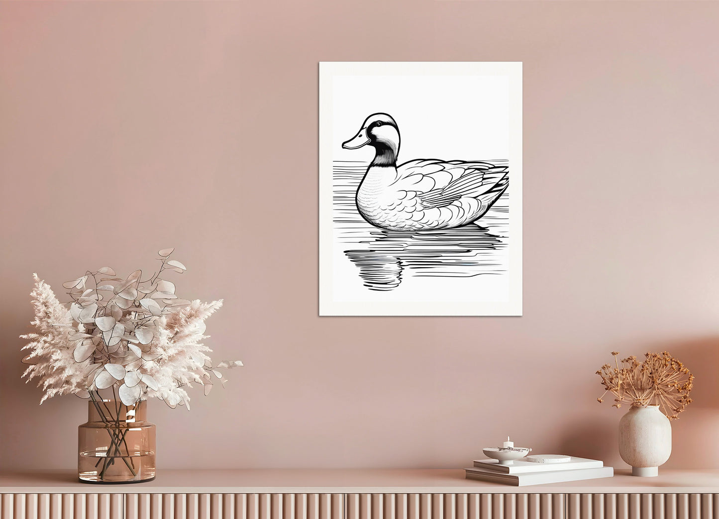 Poster: Coloring page, Duck