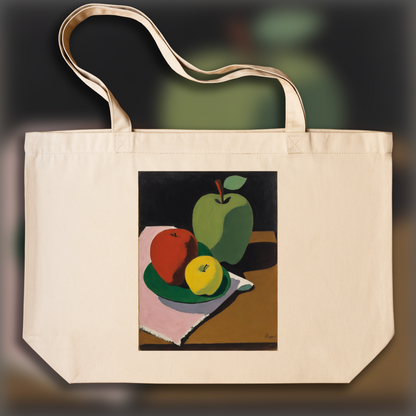 Tote bag - Figuratif intimiste américain, tendance abstraite, Pomme - 2888478496