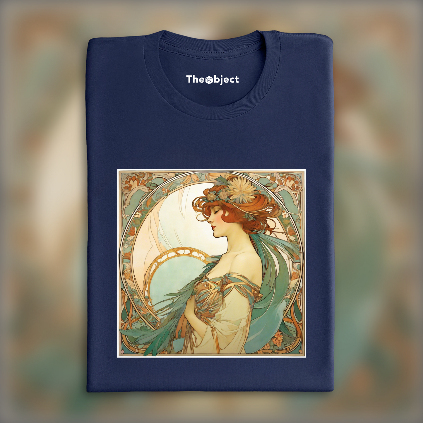 T-Shirt - Enchanting fusion of ornate lines and flowing shapes, Feather - 341254564