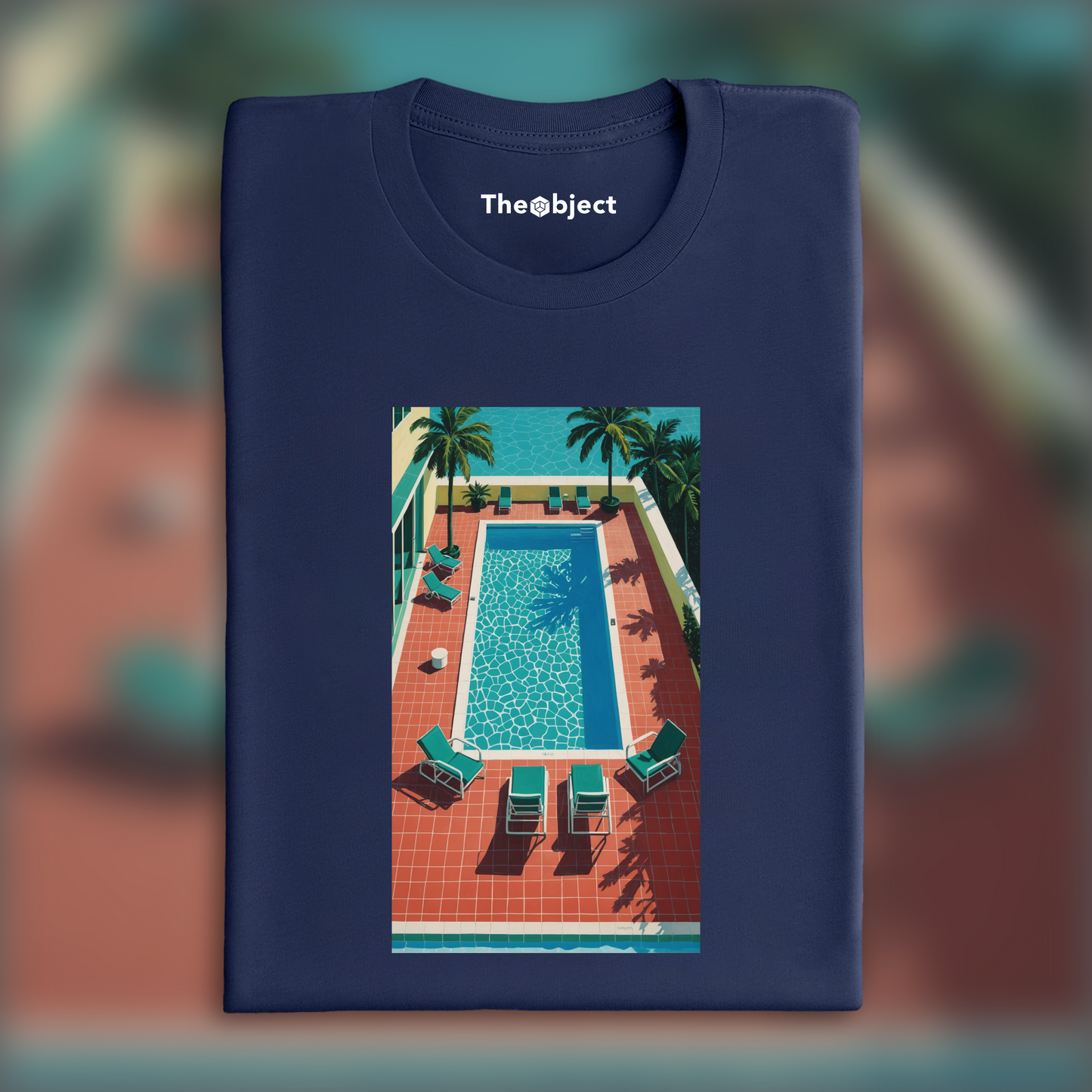 T-Shirt - David Hockney, piscine dans un hôtel à Miami - 1386923728