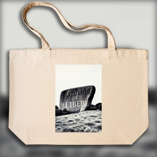 Tote bag - Willing liberates, Nietzsche