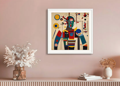 Poster with wood frame: Wassily Kandinsky, Cyborg