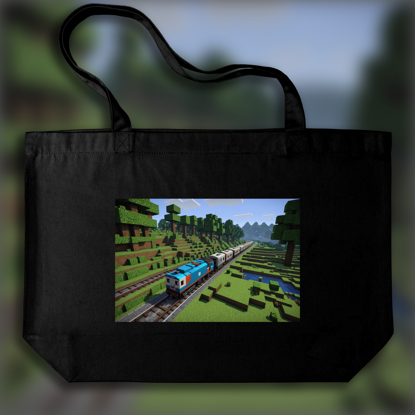 Tote bag - Minecraft, Train - 673608277