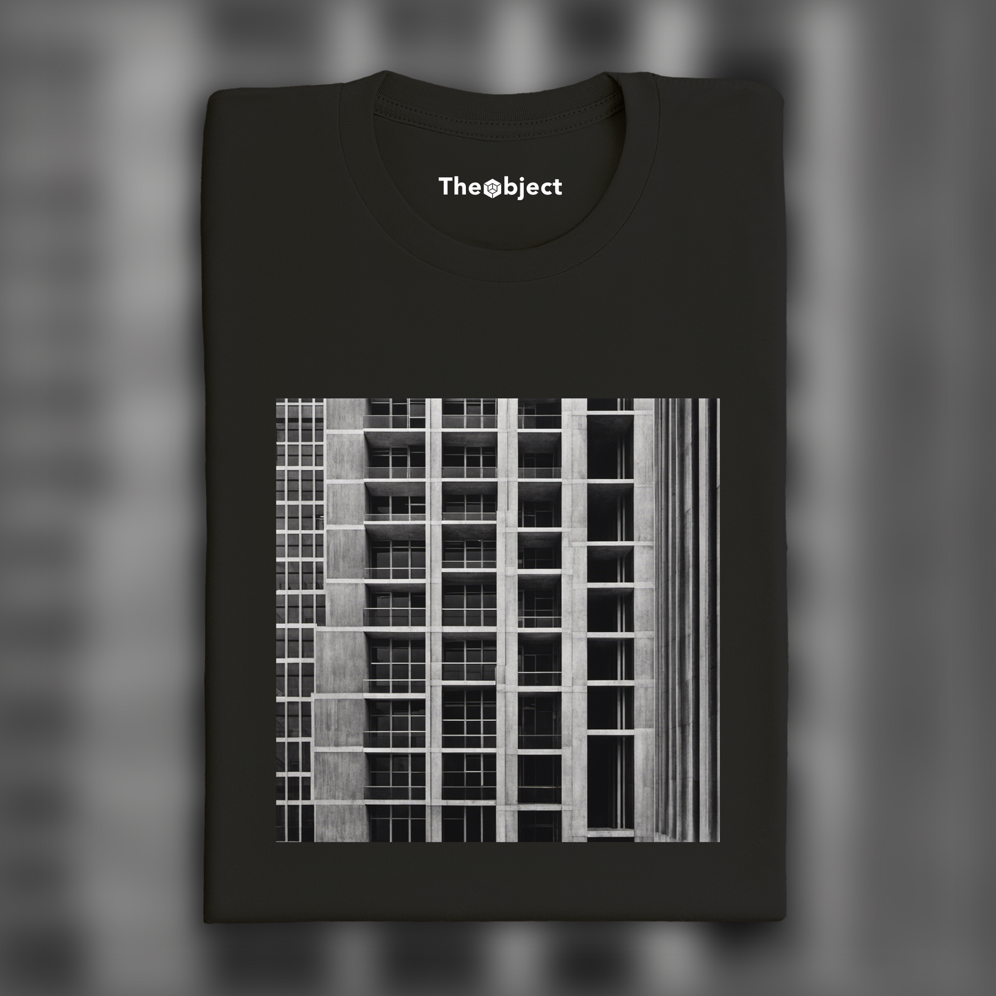 T-Shirt - Explorations abstraites urbaines, noir et blanc, Brutalist architecture, city - 3546003890