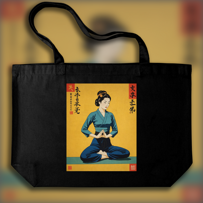 Tote bag - Poster vintage japonais, Yoga - 2720891670