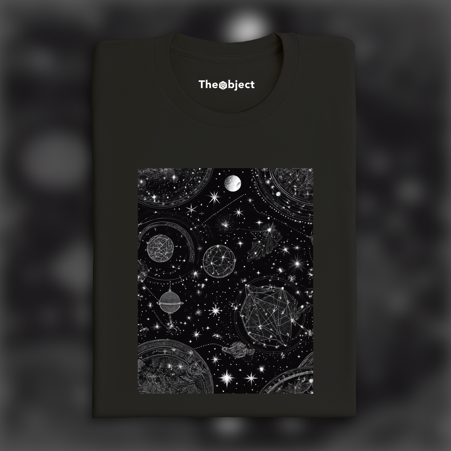 T-Shirt - Constellations beautiful drawing, black background, Astrology, twins - 158584641