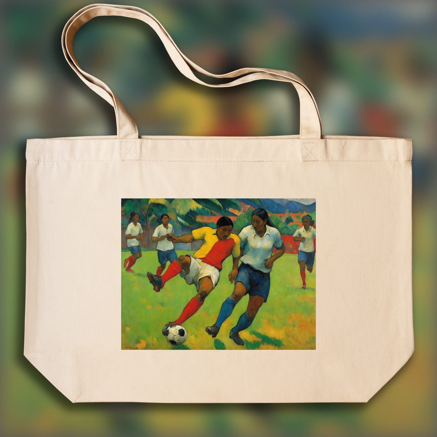 Tote bag - Vivid exploration of exotic landscapes, mysticism and primal beauty, Soccer - 3980587050