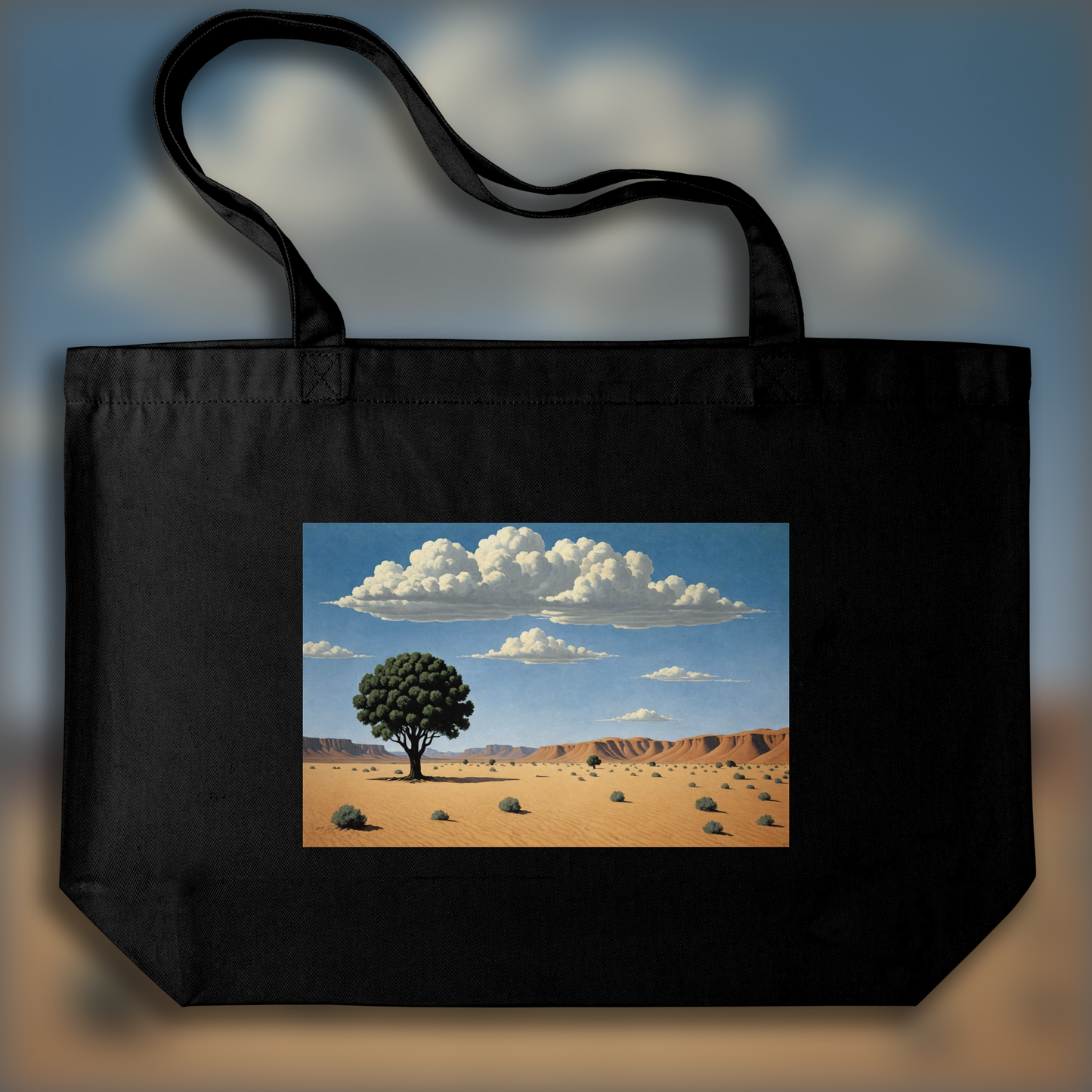 Tote bag - Belgian surrealism, Desert - 1046193480