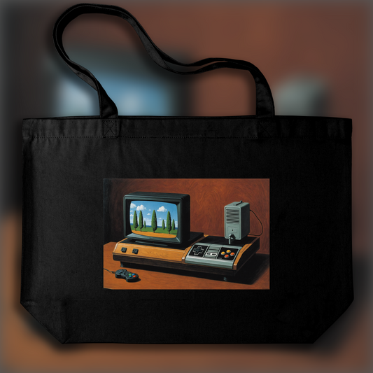 Tote bag - Belgian surrealism, Video game console - 475274688