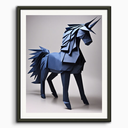 Poster: Origami, Licorne