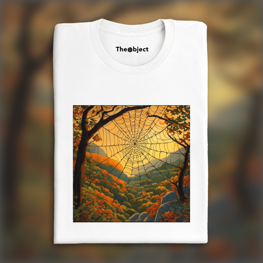 T-Shirt - Mystical symbolist compositions in bright colors, Spider web - 4067790389