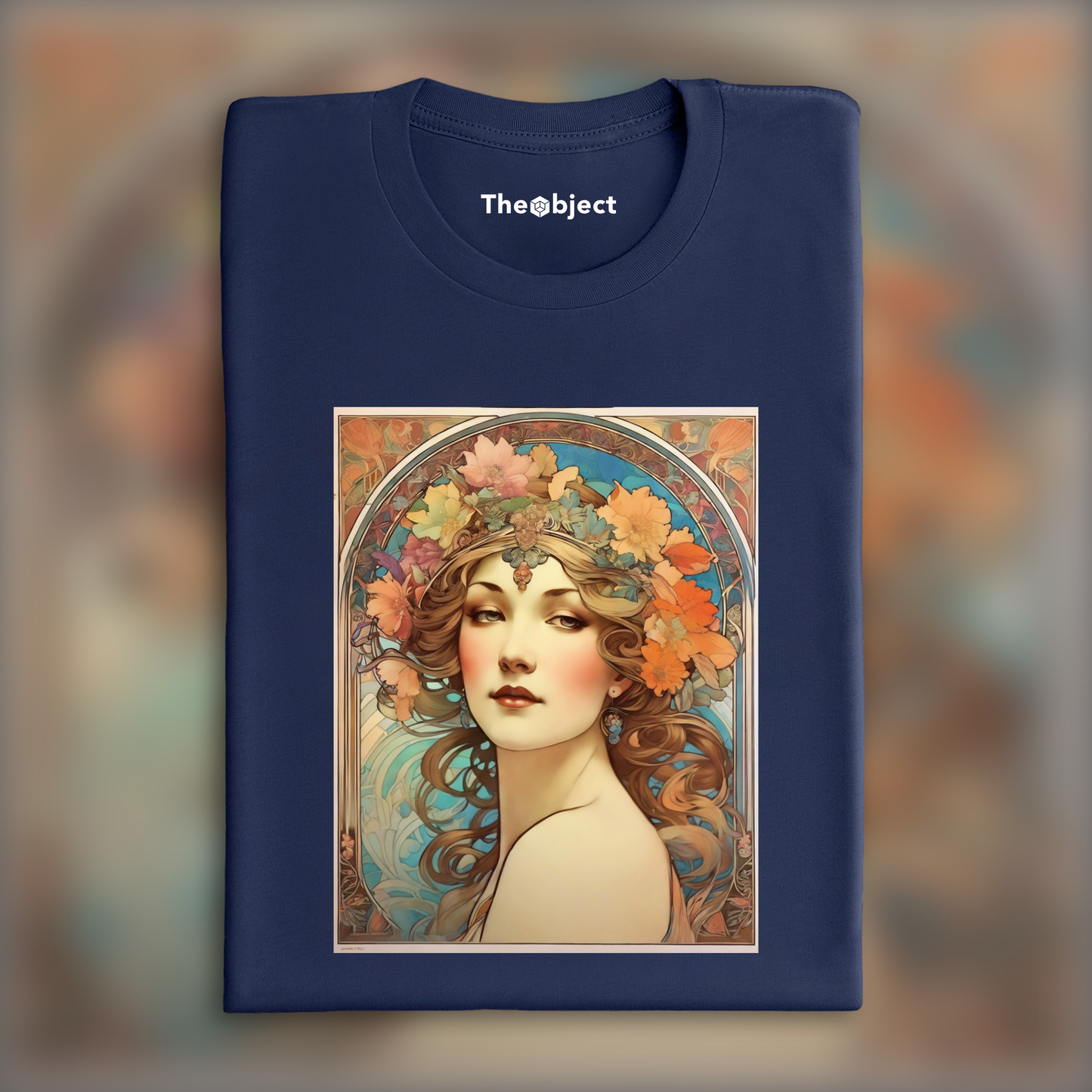 T-Shirt - Enchanting fusion of ornate lines and flowing shapes, Rainbow - 3516619579