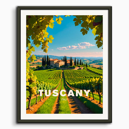 Poster: Vineyard in Tuscany