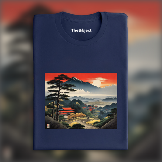 T-Shirt - Manga with analytical realism, dramatic landscape - 1191418080