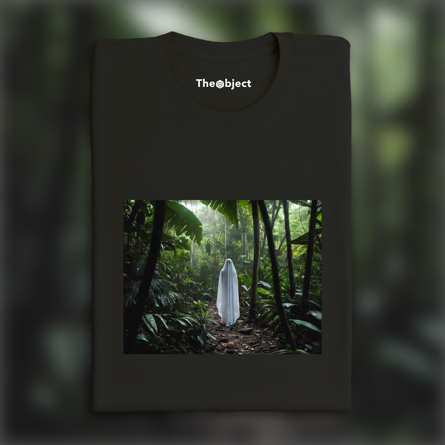 T-Shirt - Realistic photography, Ghost in The Seychelles in jungle - 3581754368